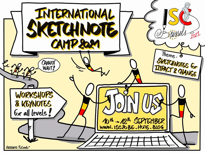 International Sketchnote Camp – ISC2021.be – Bruxelles, 10-11-12 septembre 2021